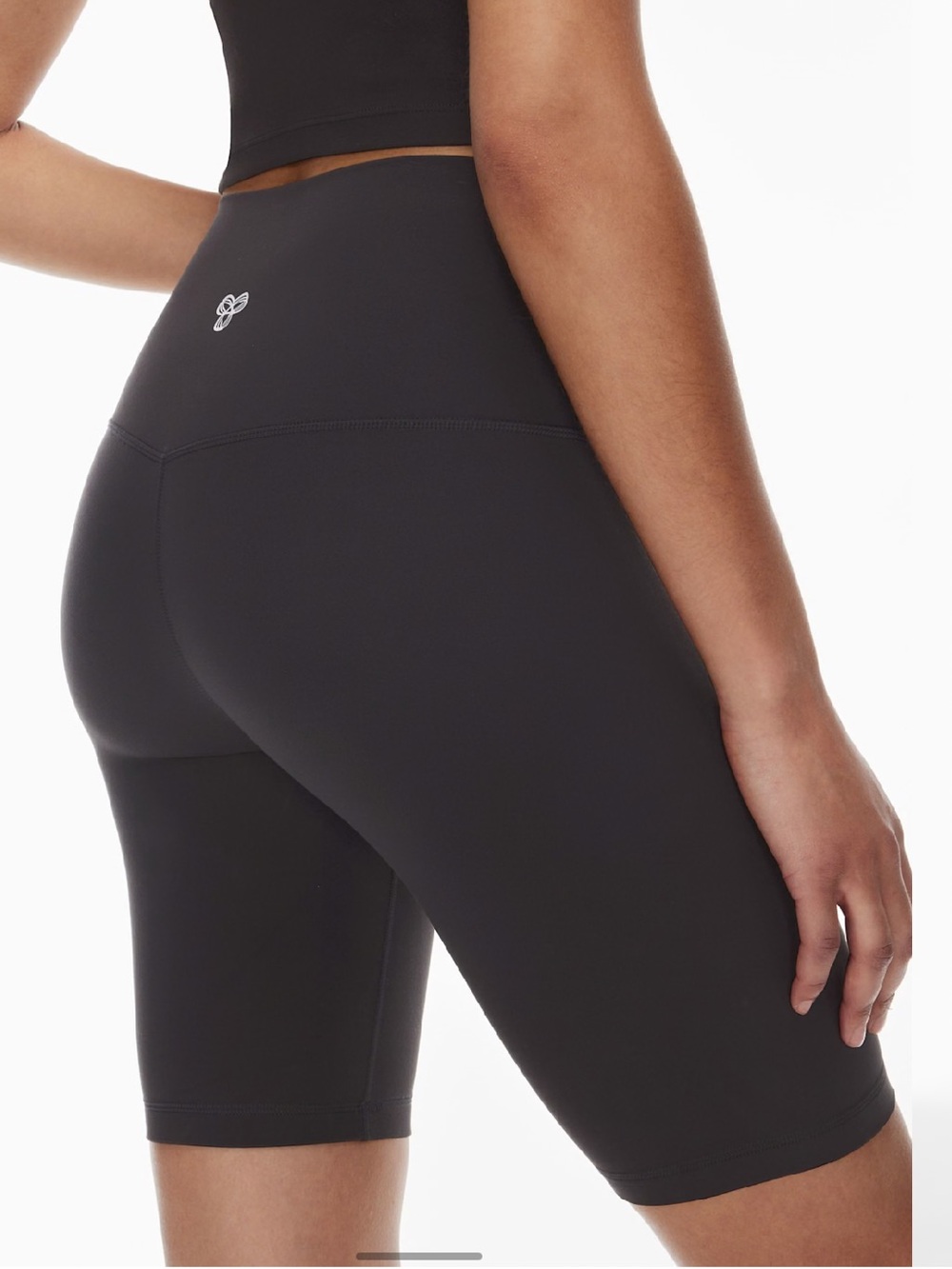 Aritzia TnAction TnaBUTTER Cheeky Hi-Rise 9" Bike Short Black